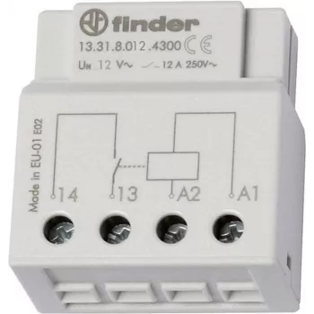 Finder relejs UP-Dose vai Schalterdose 13.31.8.012.4300 12 V/AC 1 normāli atvērts kontakts 12 A 250 V/AC (13.31.8.012.4300)