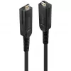 Lindy 10m optiskās šķiedras hibrīda Micro-HDMI 18G kabelis ar noņemamiem HDMI un DVI savienotājiem
