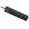 Tracer PowerGuard PRO Melns 5 maiņstrāvas rozetes 1,6 m 3680 W