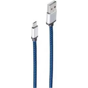 ShiverPeaks BS14-50020 - 0,9 m - USB A - Micro-USB B - USB 2.0 - 480 Mbit/s - zila