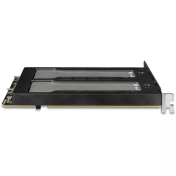 Mobilais glabāšanas plaukts RAIDSONIC ToughArmor MB842MP-B — 2 izņemami sloti M.2 NVMe, PCIe 4.0 x16