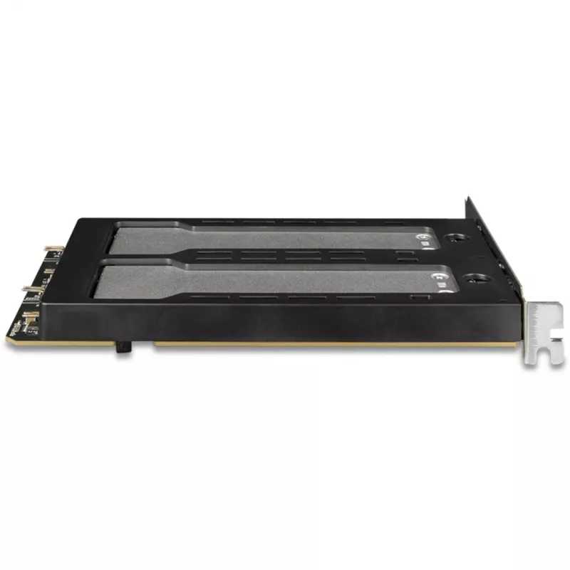Mobilais glabāšanas plaukts RAIDSONIC ToughArmor MB842MP-B — 2 izņemami sloti M.2 NVMe, PCIe 4.0 x16