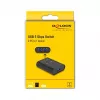 DeLOCK USB pārslēgs 2 datoriem uz 1 ierīci 5 Gbps melns