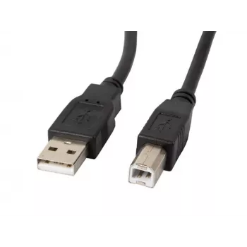 Lanberg CA-USBA-11CC-0010-BK USB kabelis 1 m 2.0 USB B Melns