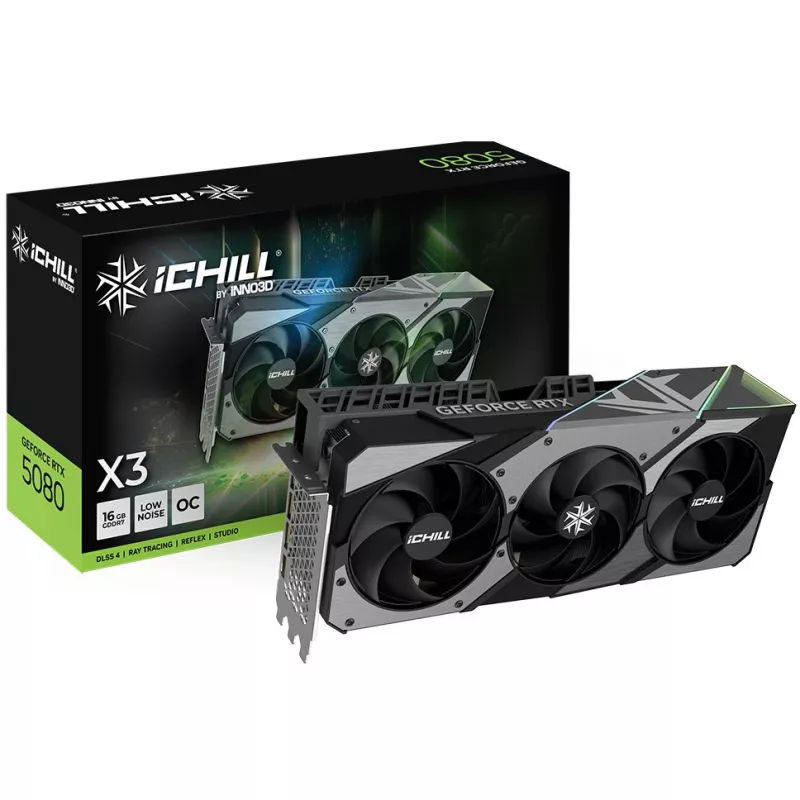 INNO3D iChill GeForce RTX 5080 X3 V2 16GB GDDR7 grafikas karte
