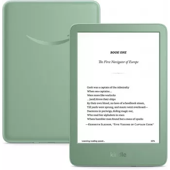 E-grāmatu lasītājs Amazon Kindle 11. paaudze 6 collas 16 GB Wi‑Fi Matcha, USB-C, pārstrādāta plastmasa