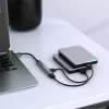 Qoltec 53790 Hub Adapter USB-C 3.1 5in1 | USB-C PD | USB-C | 2x USB 2.0 | USB 3.0