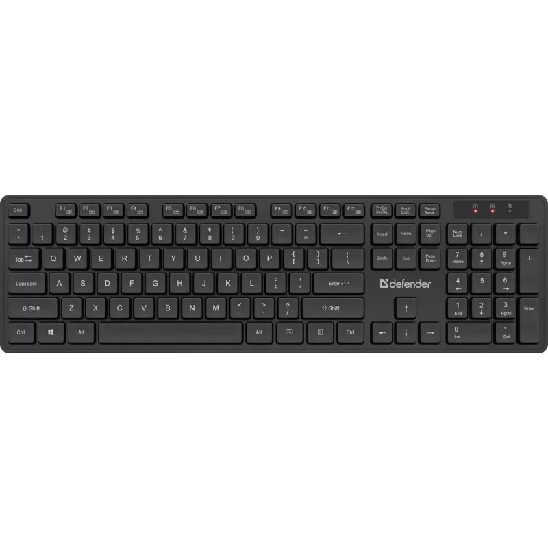 Bezvadu tastatūras un peles komplekts DEFENDER C-993 RF 45996 — RF savienojums, kompakts izkārtojums