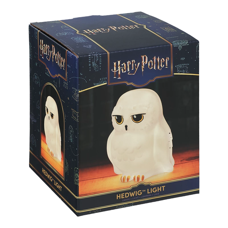 Galda lampa Paladone Hedwig Light V3 — Hedviga pūces formas LED naktslampa