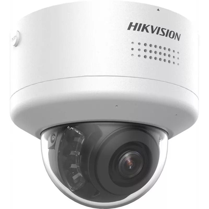 Kupola IP drošības kamera Hikvision DS-2CD2787G2H-LIPTRZS2U/SL — 8MP 3840×2160, 2.8–12 mm motorizēts objektīvs, iekštelpām/ārtelpām, griestu/sienas montāža, balta