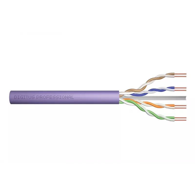 Tīkla kabelis Digitus Cat.6 U/UTP 305 m violets