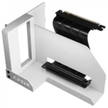 APNX Vertical GPU Mounting Kit GAZU-1045 balta — vertikāls GPU kronšteins datoru korpusiem, balta apdare