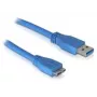 DeLOCK Micro USB 3.0 kabelis 1 m, USB A, 5 Gbit/s, zils