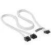 Seasonic 12VHPWR PCIe adaptera kabelis - (Balts, 0,75 Meter)(SS2X8P-12VHPWR-600/Balts)