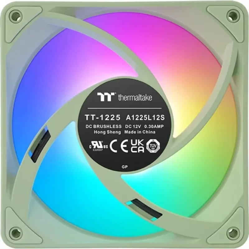 Thermaltake CT120 EX Reverse ARGB Sync 120mm 3-Pack korpusa ventilatori - Matcha zaļā