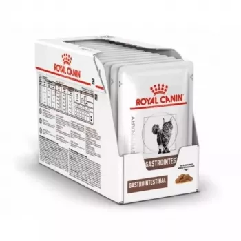 Mitrā kaķu barība Royal Canin Gastrointestinal 85 g paciņa — gaļa, 12 x 85 g, pieaugušiem kaķiem, kuņģa-zarnu trakta problēmām