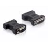 Delock - VGA adapteris - DVI-I (W) uz HD-15 (VGA) (M) - Rokas skrūves (65017)