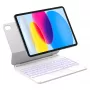 Planšetdatora futlāris ar Bluetooth tastatūru Inateck KB09119-10 Apple iPad 11 collas (27,9 cm) – balts, 500 mAh akumulators