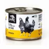 Mitrā kaķu barība 3coty 01 vistas gaļa 180 g — pilnvērtīga konservēta diēta pieaugušiem kaķiem, olbaltumvielas 19%, tauki 9%