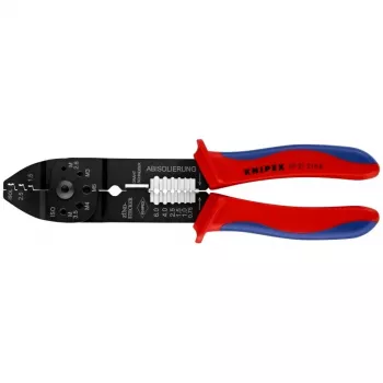 Knipex 97 21 215 B presēšanas instruments melns, zils, sarkans