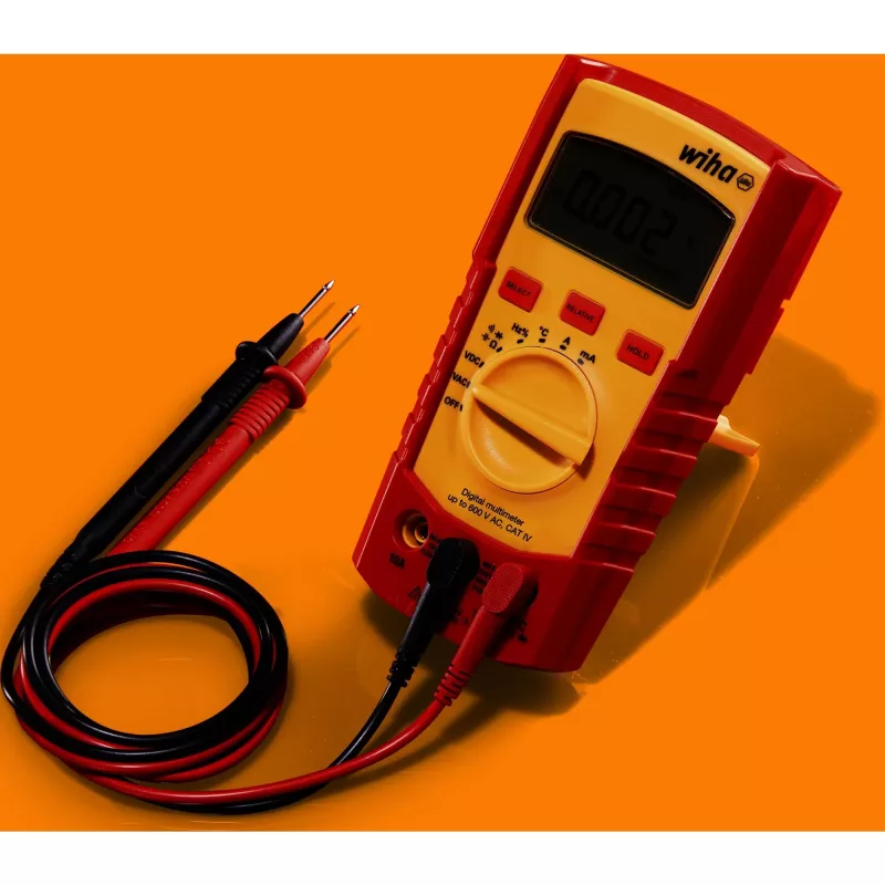 Multimetrs Wiha 45218 — digitālais multimetrs, līdz 600 V maiņstrāvas, CAT IV