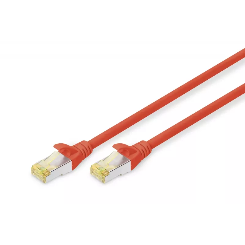 Patch vads Digitus CAT 6A S/FTP DK-1644-A-0025/R 0,25 m sarkans