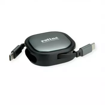 ROLINE USB2.0 Aufrollbares kabelis C-C ST/ST 1.2m - Kabelis - Digitāls/Dati (11.02.8420)
