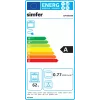 Simfer 6043SEDBB Brīvi stāvoša elektriskā plīts, 62 L, Balta