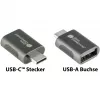 Good Connections adapteris USB 3.2 Gen.1 3.0 spraudnis C uz USB-A ligzdu cinkota metāla korpusā (USB-AD302)