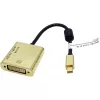 Video kabeļa adapteris ROLINE 12.03.3176 Mini DisplayPort uz DVI-D 0,1 m