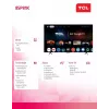 TV TCL 85P81K 85 collas QLED 4K, energoefektivitātes klase F