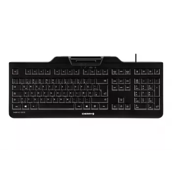 CHERRY KC 1000 SC tastatūra USB QWERTZ Šveices Melna