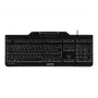 CHERRY KC 1000 SC tastatūra USB QWERTZ Šveices Melna
