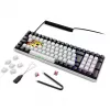 SKILLER SGK50 S2, Gaming tastatūra balta, DE izkārtojums, Gateron Red
