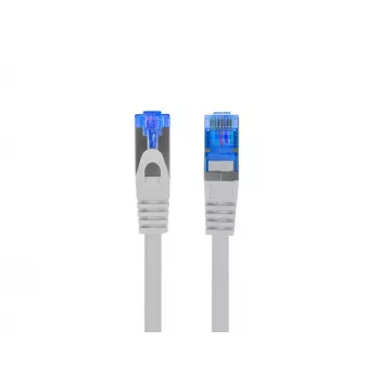 LANBERG tīkla kabelis RJ-45 uz RJ-45 S/FTP PCF6A-10CC-0050-S, 0,5 m, CCA vadītājs, 500 MHz, LSZH, pelēks