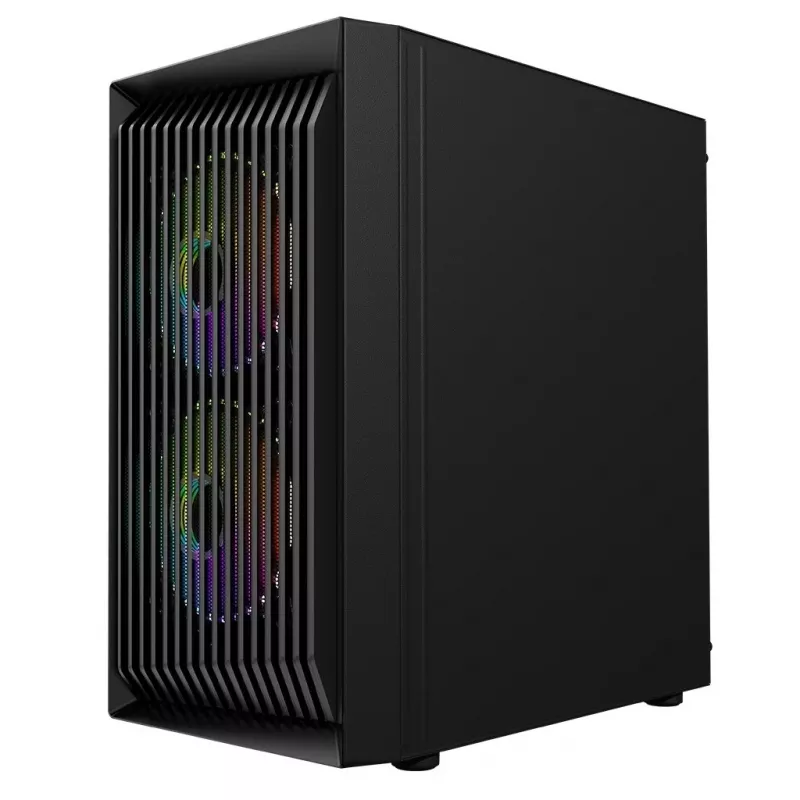 Logic Atos ARGB Mini USB 3.0 Micro Tower korpuss, melns (AM-ATOS-10-0000000-0002)