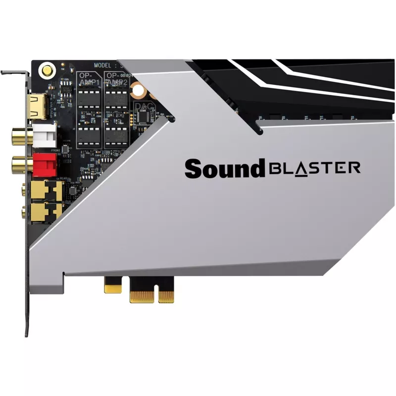 Skaņas karte Creative Labs SoundBlaster AE-9 — 32 bitu / 384 kHz atskaņošana un ierakstīšana