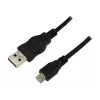 LogiLink USB 2.0 savienojuma kabelis, 1,8 m, melns USB-A spraudnis - USB-B Micro spraudnis, atbilst USB 2.0 (CU0034)