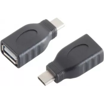 Kabeļa adapteris S/CONN 13-20013 USB 3.1 C uz USB 2.0 A, melns