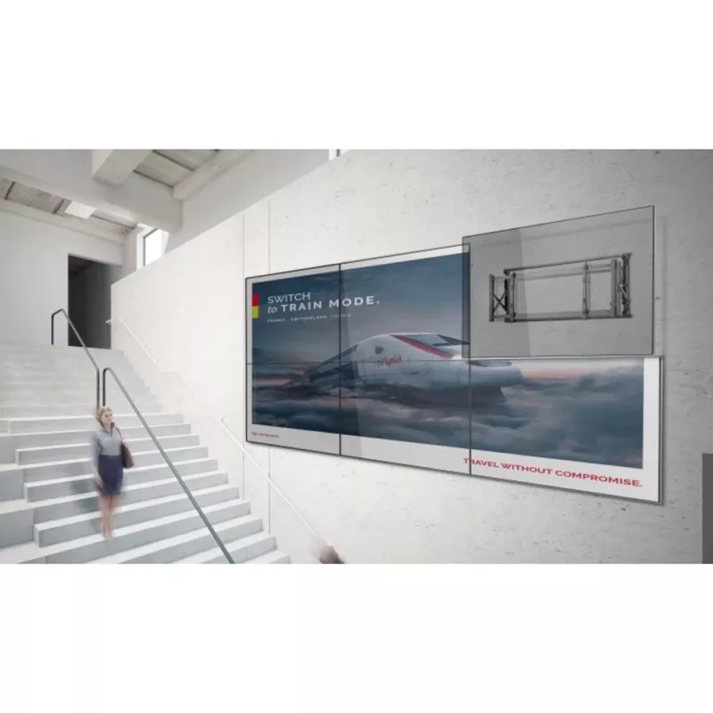 TV video sienas kronšteins MACLEAN MC-845 VESA 600x400mm stiprinājums displejiem