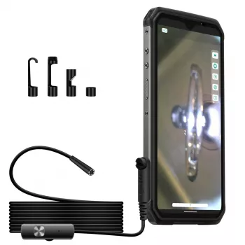 Ulefone uSmart UF-EC endoskopa kamera viedtālruņiem, melna