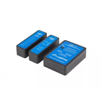 Tīkla kabeļu testeris Lanberg NT-0404 PoE testeris melns zils