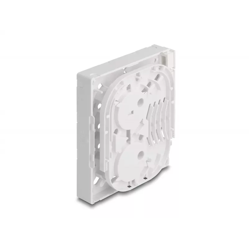 DeLOCK optiskās šķiedras pieslēguma kārba FTTH sienas montāžai 4 x SC Simplex LC Duplex balta