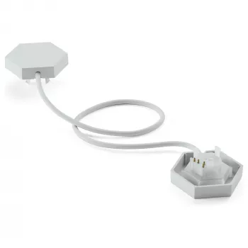 Apgaismojuma savienotājs Nanoleaf Flex — balts, 0,24 m kabelis, 3 gab. iepakojumā
