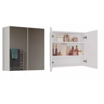 Topeshop POLA 2DL BIEL vannas istabas glabāšanas skapis balts