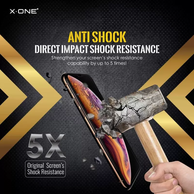 Shock Eliminator X-ONE maciņš iPhone 7 — melns, izturīgs viegls aizsargapvalks