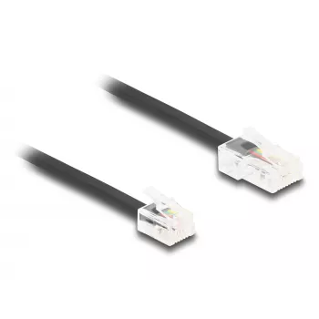 DeLOCK telefona kabelis, RJ45 spraudnis uz RJ11 spraudni, melns, 3 m
