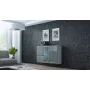 Cama Kumode VIGO 90/120/38 balts/pelēks glancēts