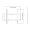TV kronšteins SUNNE 32-55-EF melns 139,7 cm (55 collas)