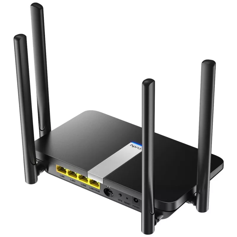 Cudy LT500 bezvadu maršrutētājs Fast Ethernet Divjoslu (2.4 GHz / 5 GHz) 4G Melns